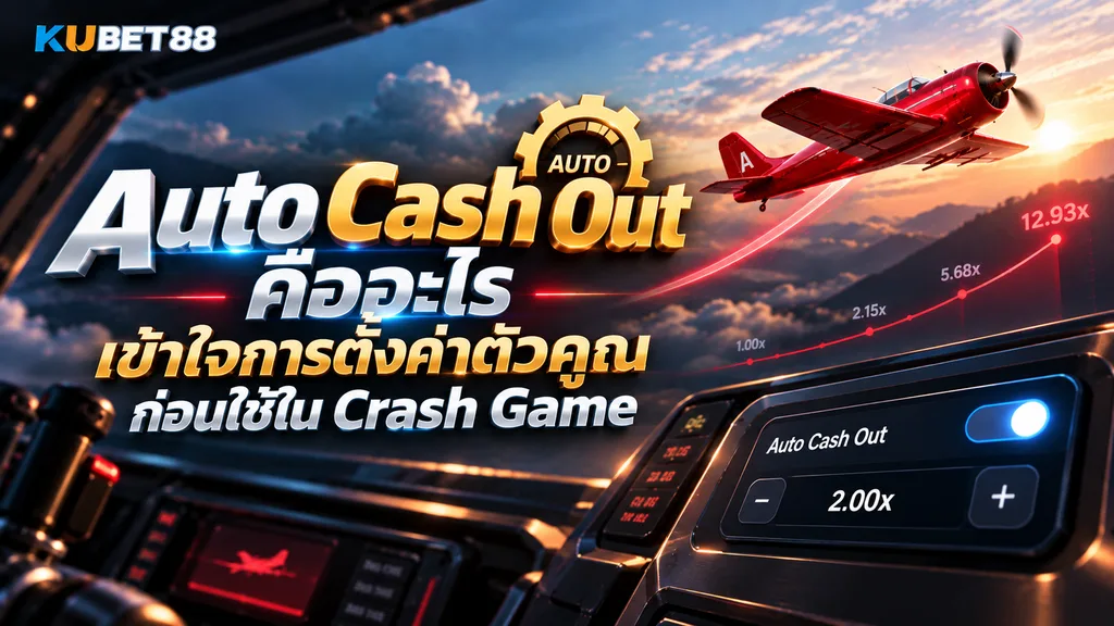 Auto Cash Out คืออะไร เข้าใจการตั้งค่าตัวคูณก่อนใช้ใน Crash Game